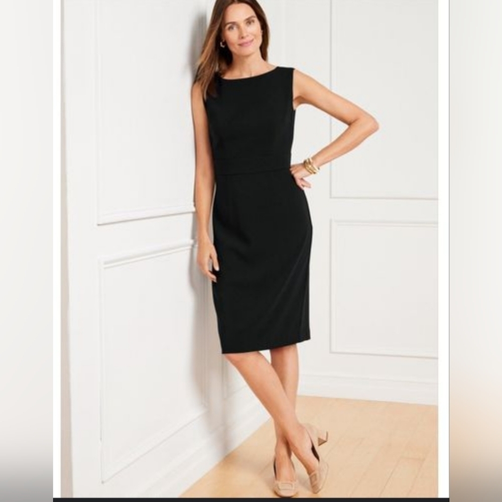 TALBOTS Women's Black Easy Travel Dress